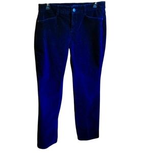 Talbots Corduroy Classic Indigo Blue Straight Leg Jeans 5 pocket Women size 8P